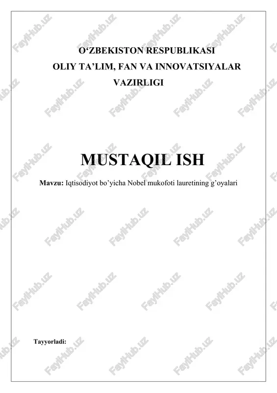 nobel mukofoti laureatlari — DOCX