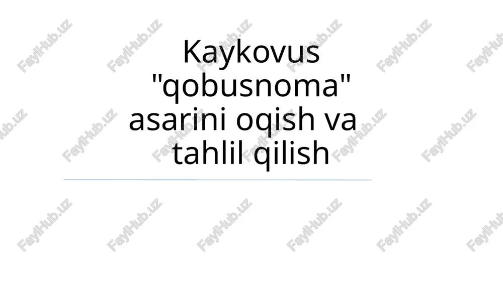 qobusnoma — PPTX