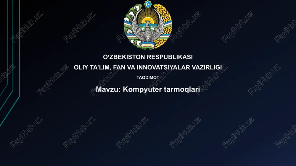 kompyuter tarmoqlari asoslari — PPTX