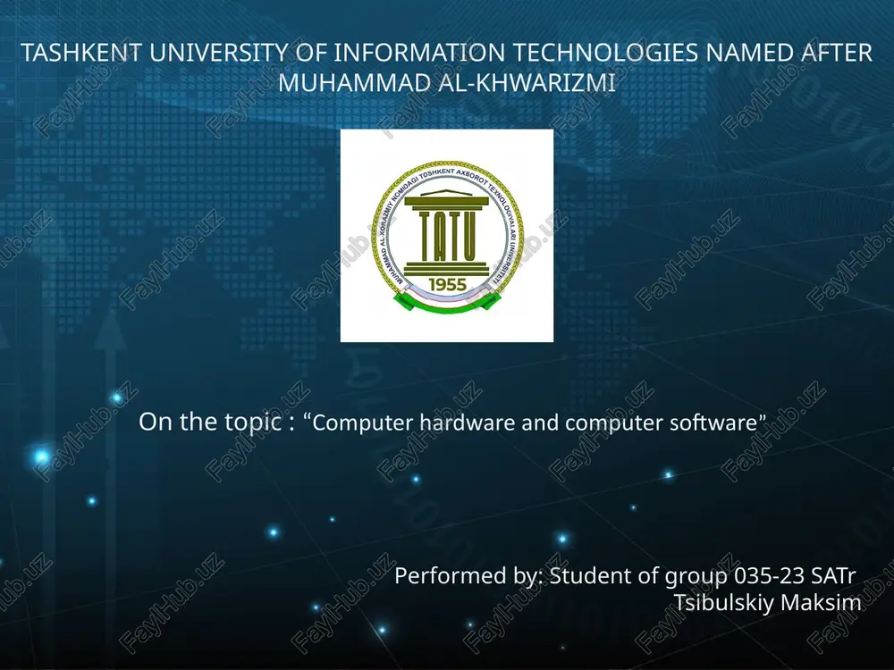 computer hardware and software — PPTX