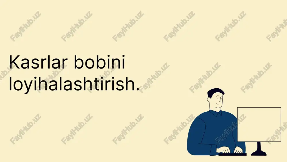 kasrlar bobini loyihalashtirish — PPTX