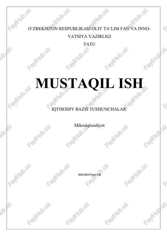 iqtisodiy bazis tushunchalari — DOCX