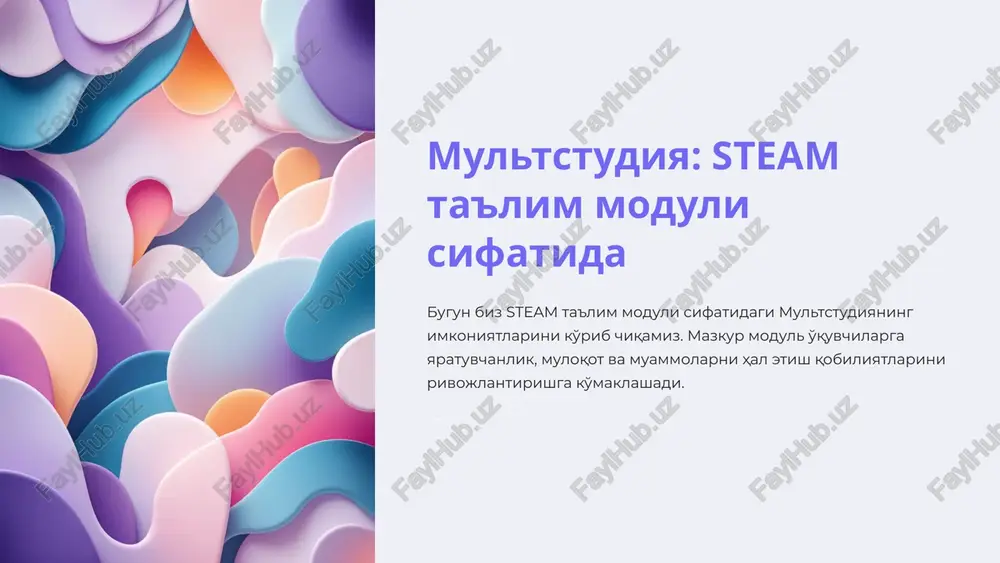 steam ta'lim moduli — PPTX