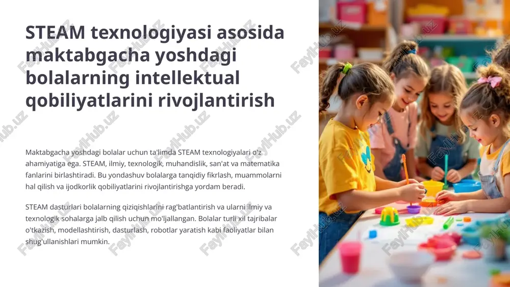 steam texnologiyasi — PPTX