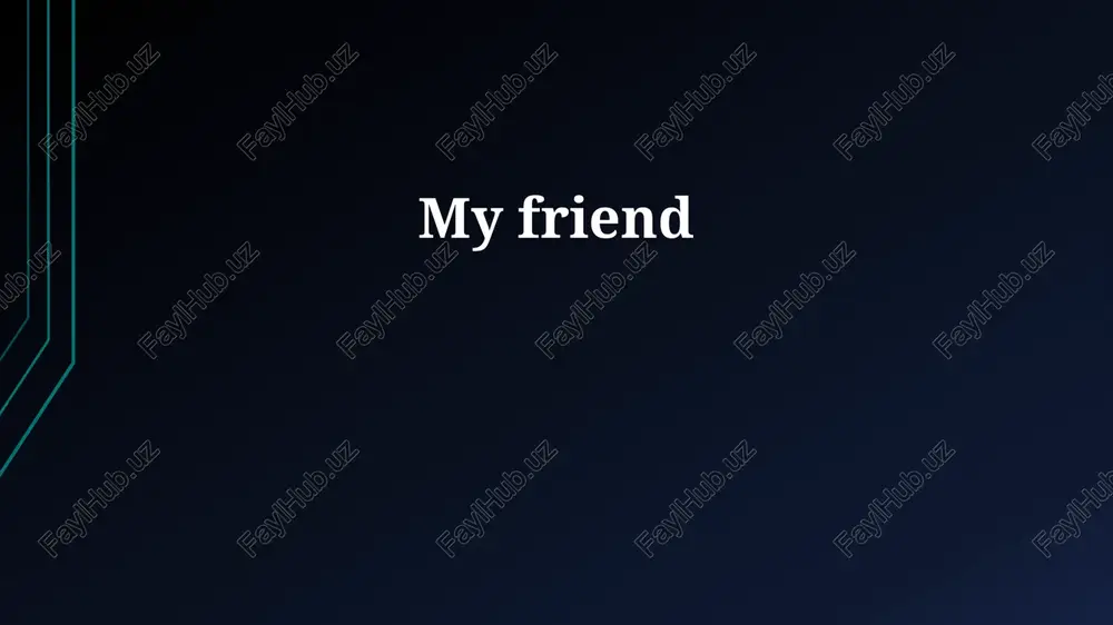 meeting my amazing friend — PPTX