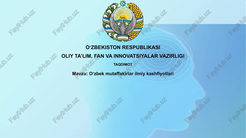 o'zbek mutafakkirlarining astronomiya sohasidagi kashfiyotlari — PPTX