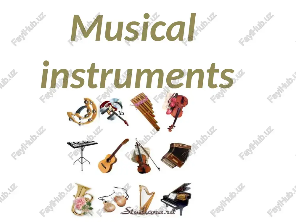 musical instruments — PPTX
