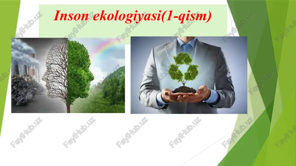insonekologiyasi(1-qism) — PPTX
