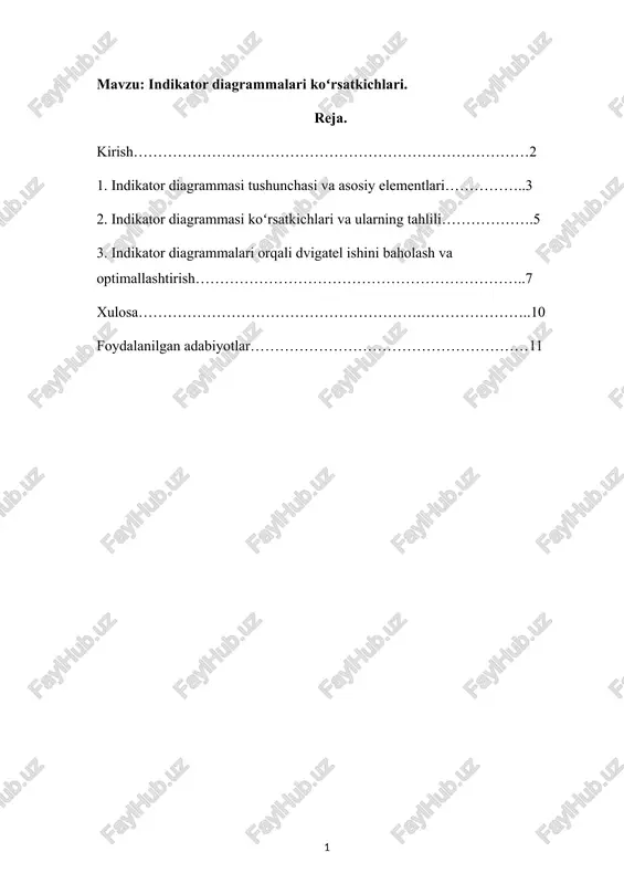 indikator diagrammalari — DOCX