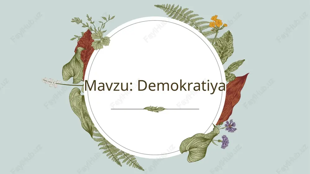 demokratiya — PPTX