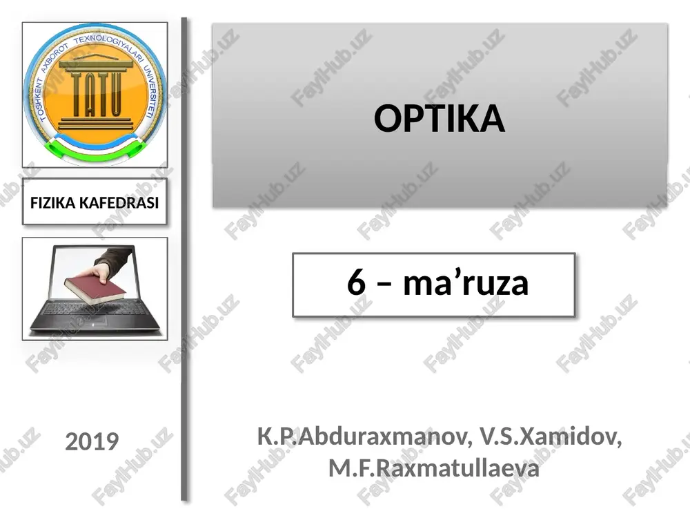 optika — PPTX