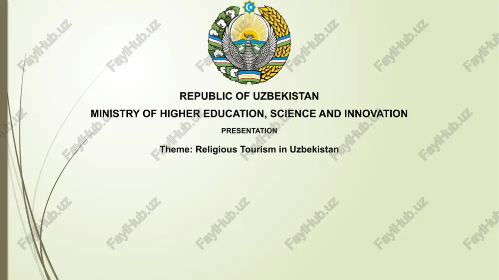religious tourism in uzbekistan — PPTX