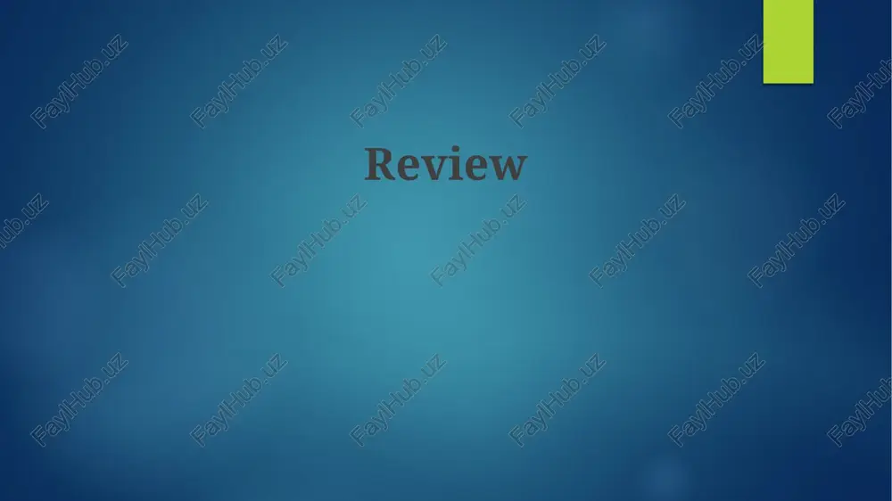 the power of review — PPTX