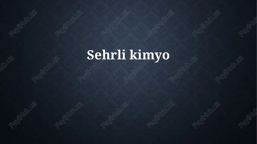 sehrlikimyo — PPTX