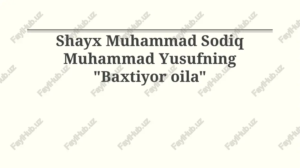 baxtli oila — PPTX