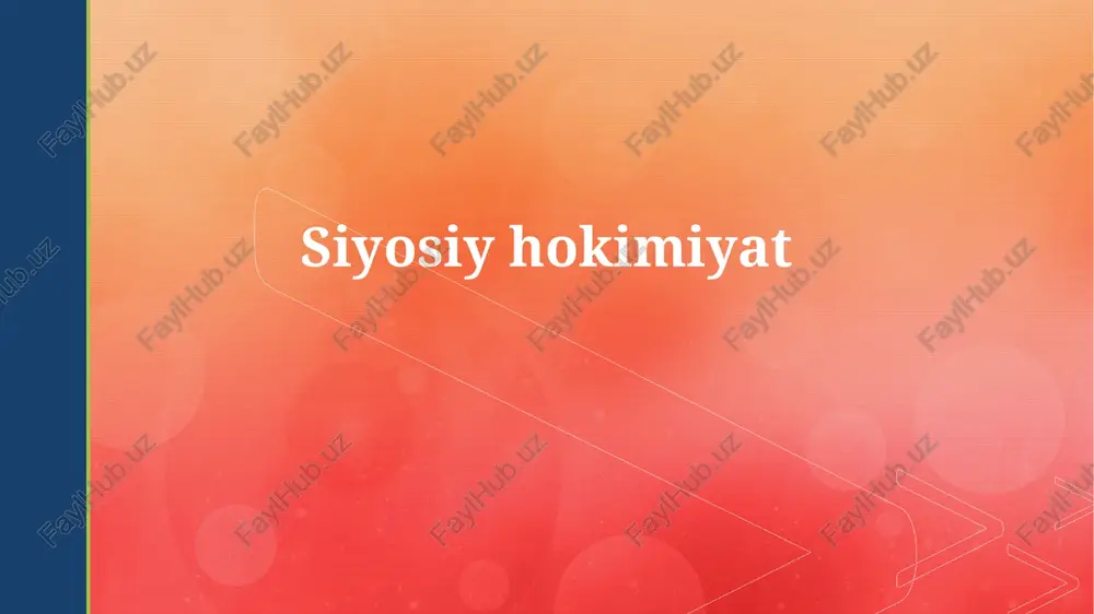 siyosiy hokimiyat — PPTX