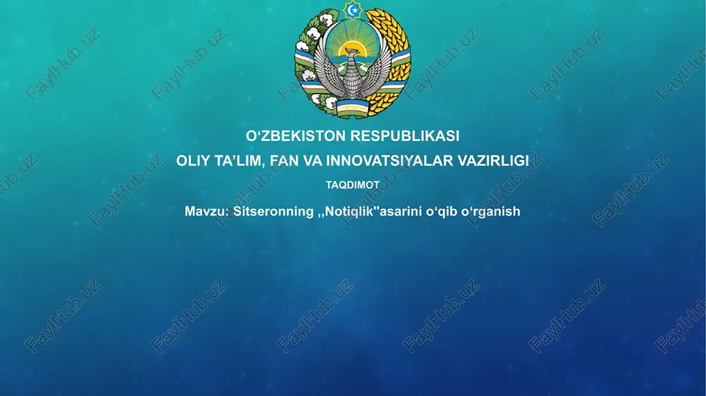 notiqlik asarlarini o'qib o'rganish — PPTX