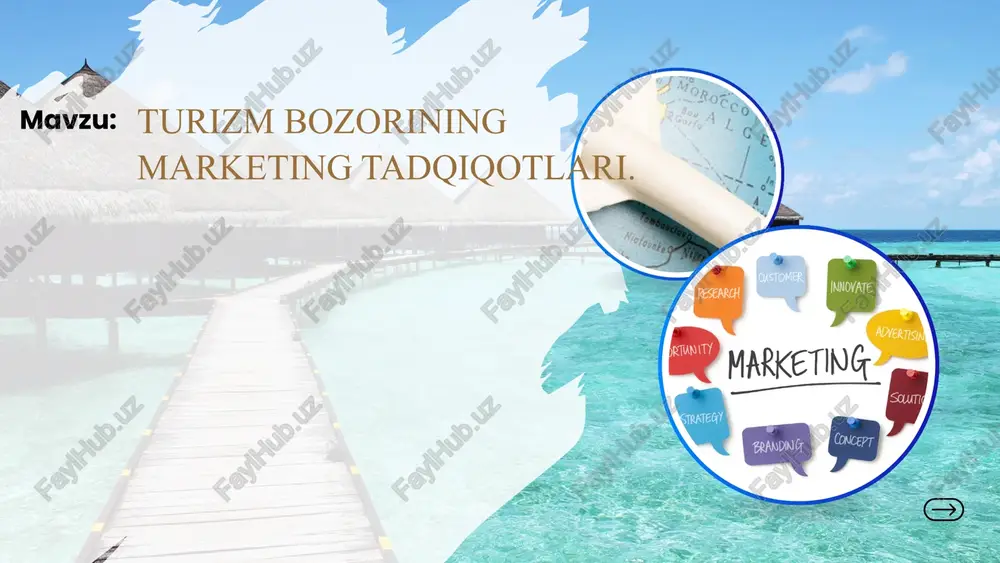 turizm bozorining marketing tadqiqotlari — PPTX