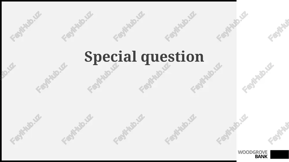 special question — PPTX