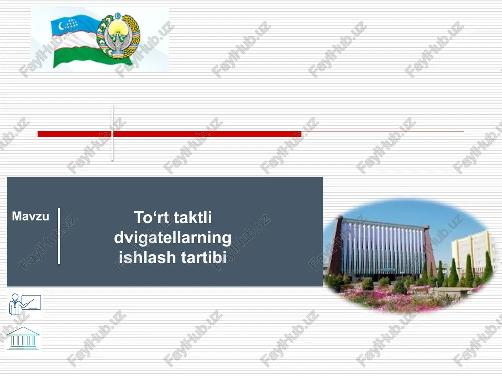 to‘rttaktli dizel va karbyuratorli dvigatellarning ishlab chiqarilishi tartibi — PPTX
