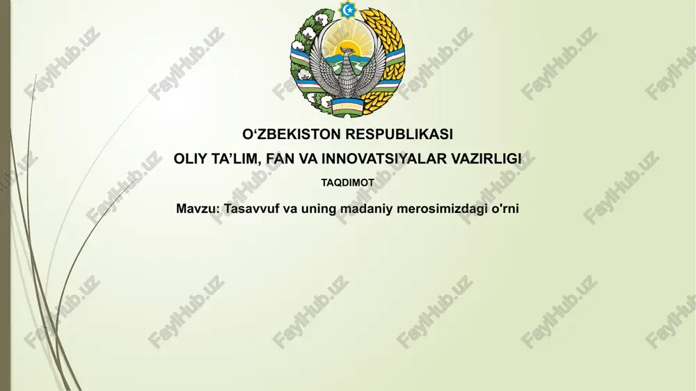 so'fiylik — PPTX