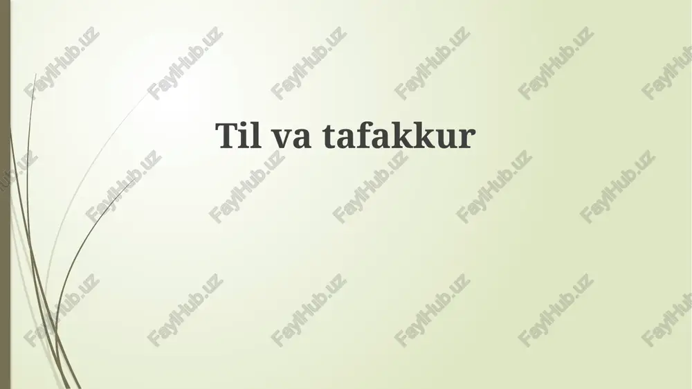 til va tafakkur — PPTX