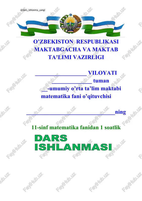 o'rta qiymat, moda va mediana. chetlanish, standart chetlanish — DOCX