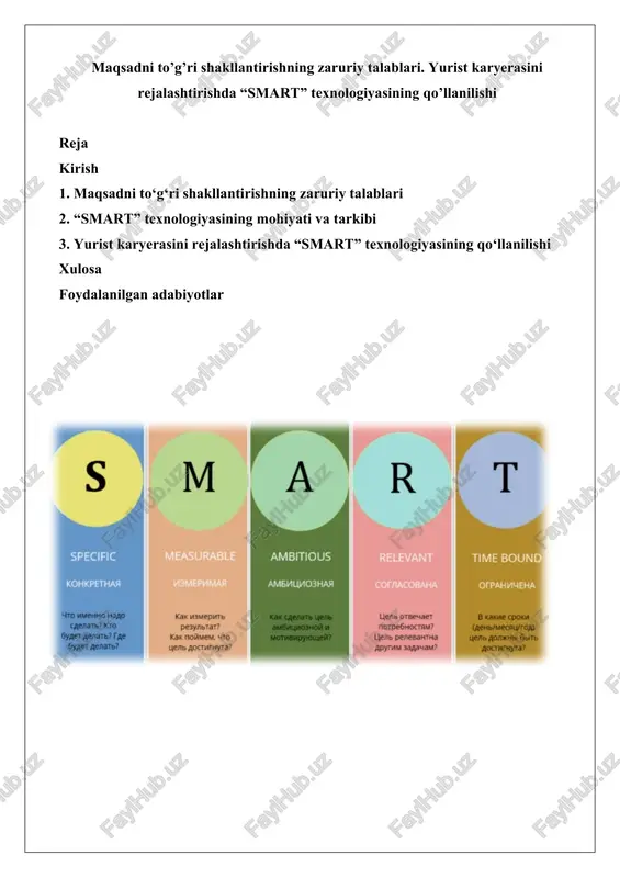 smart texnologiyasi — DOCX