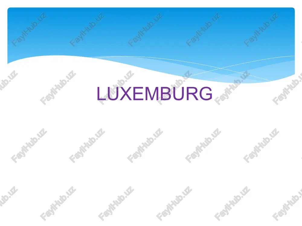 luxemburg — PPTX