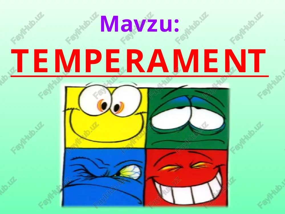 temperament — PPT