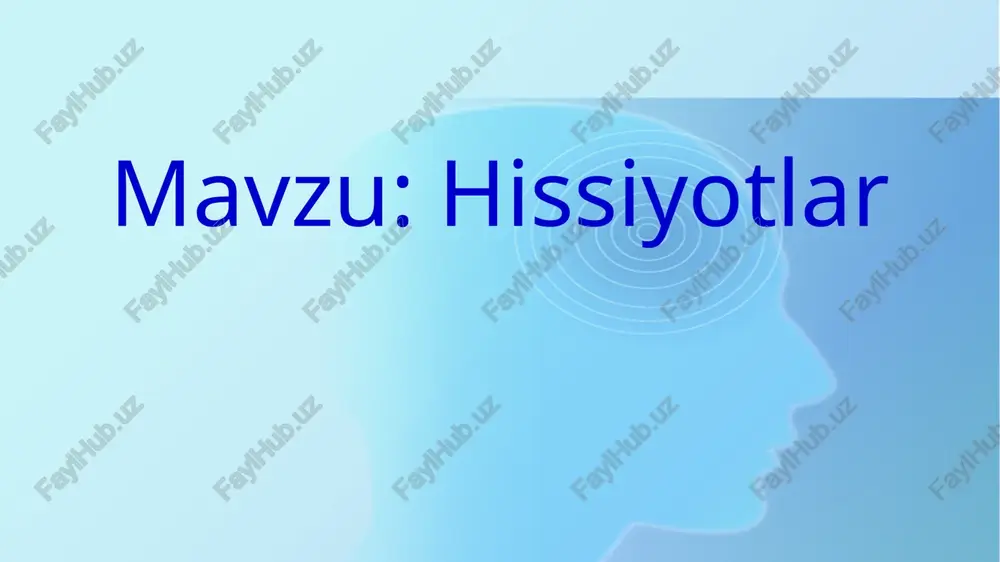 hissiyotlar — PPTX