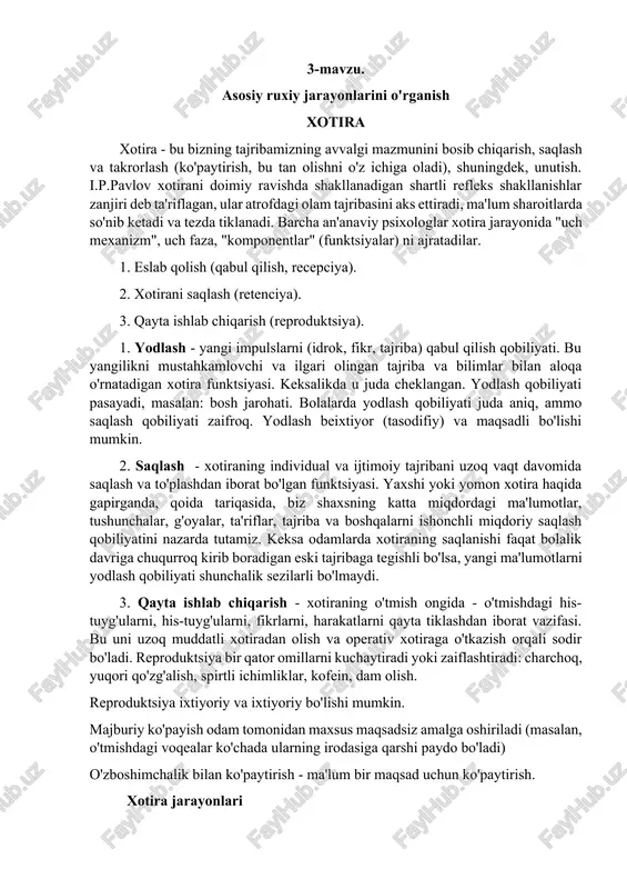 xotira — DOCX