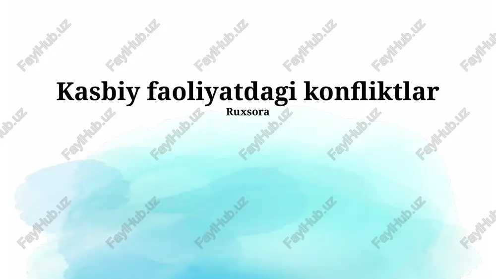 nizolarning mohiyati va turlari — PPTX