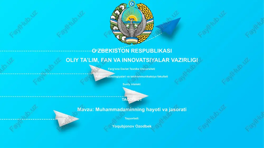 muhammadaminning hayoti va jasorati — PPTX