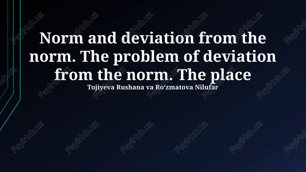 defining normality: statistical, social, and functional perspectives — PPTX