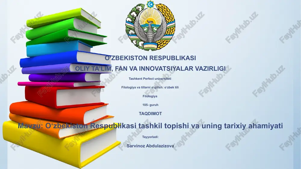 filologiya va tillarni oʻqitish: oʻzbek tili — PPTX