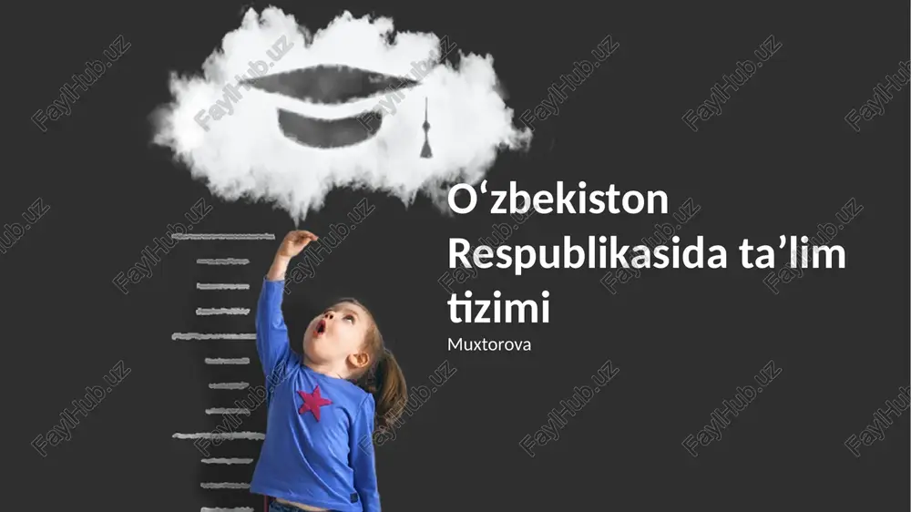 oʻzbekiston respublikasida ta’lim tizimi — PPTX