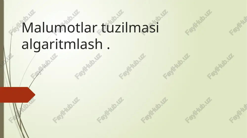 chiziqli qidiruv algoritmi. — PPTX