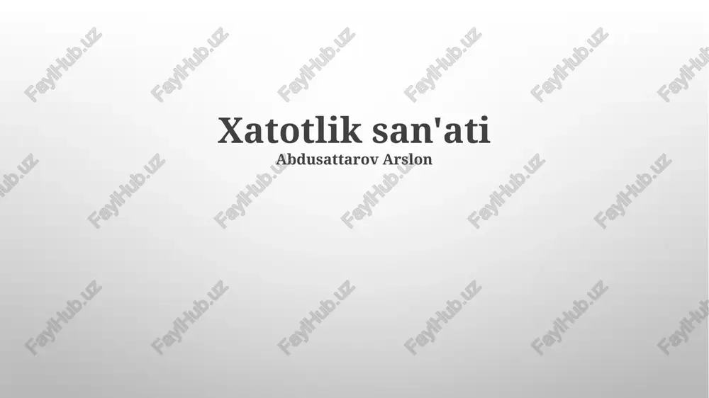 aldash san'ati — PPTX