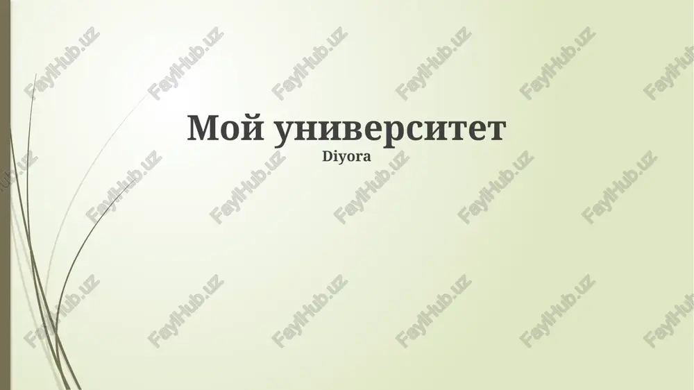 moy universitet — PPTX