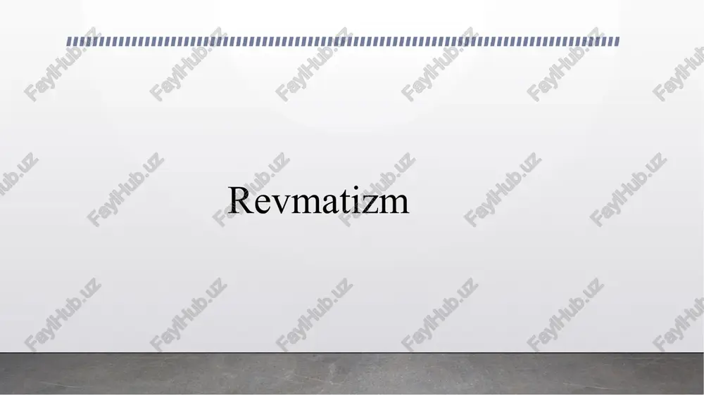 revmatizm — PPTX