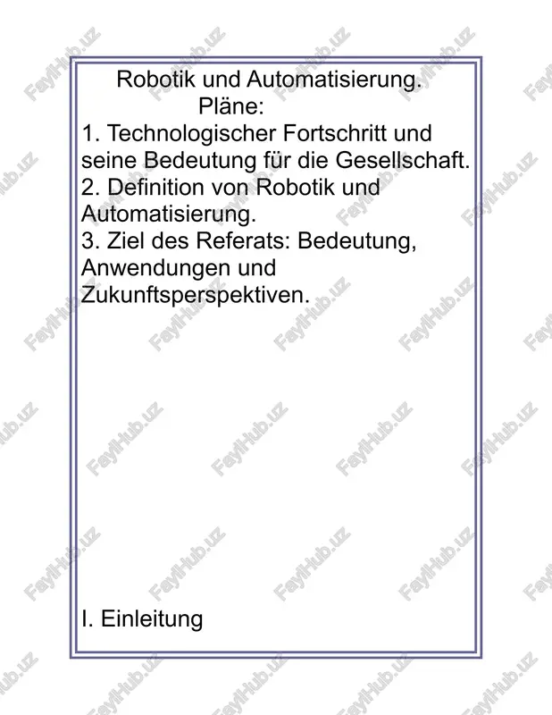 robotik und automatisierung — DOCX