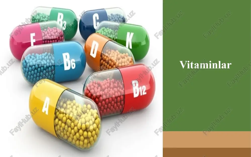 vitaminlar — PPTX