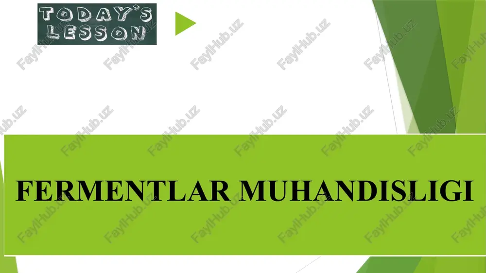 fermentlar muhandisligi — PPTX