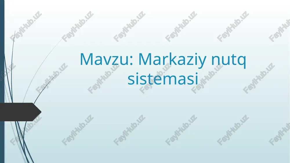 markaziynutqsistemasi — PPTX