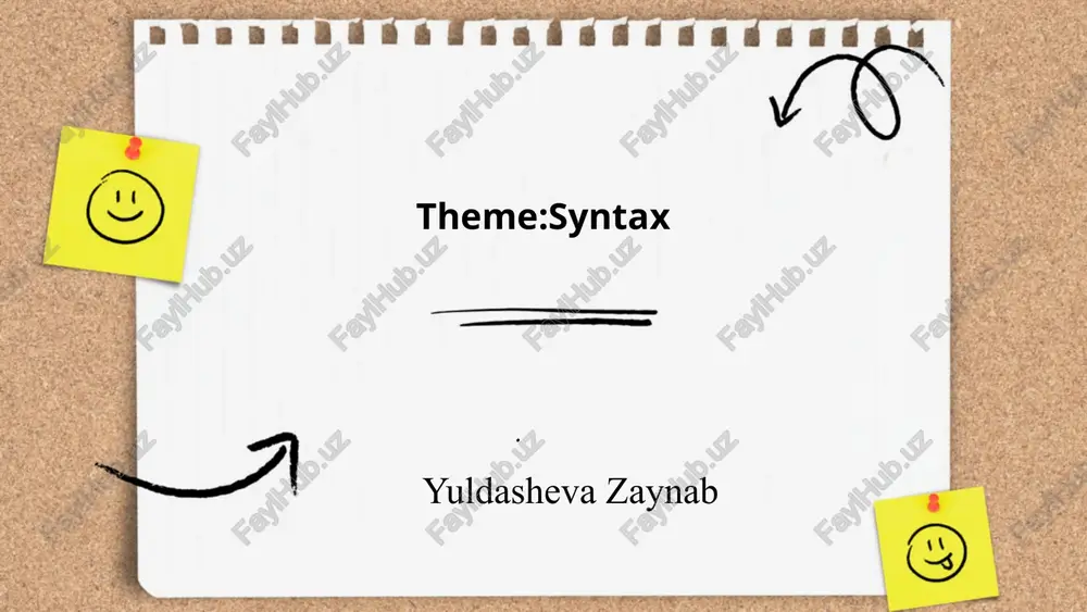 syntax. — PPTX