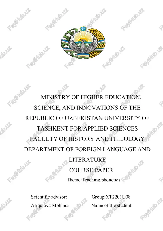teaching phonetics — DOCX
