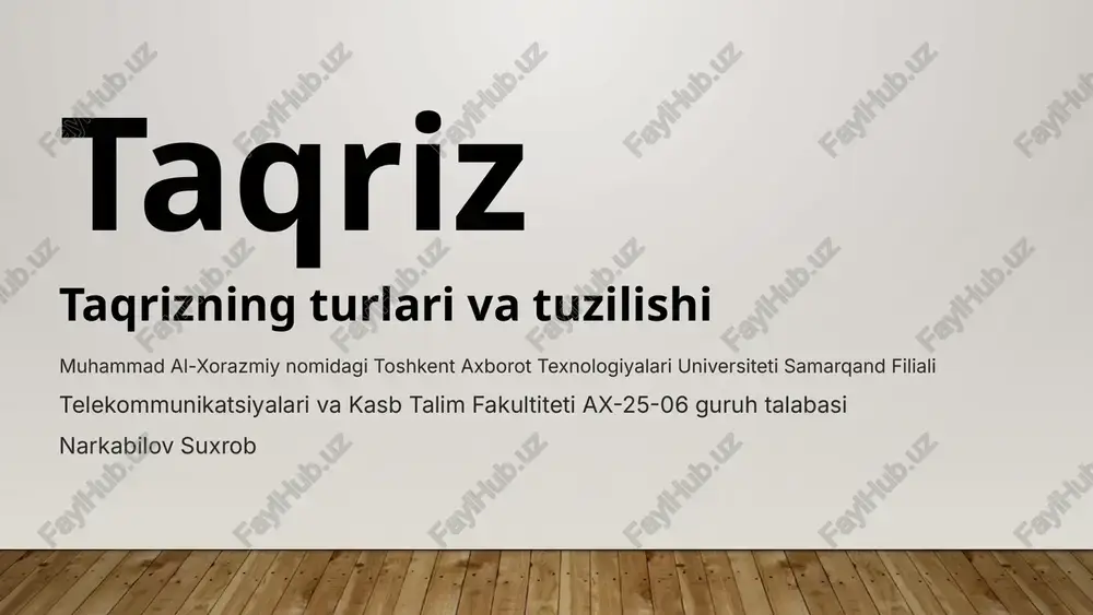 taqriz — PPTX