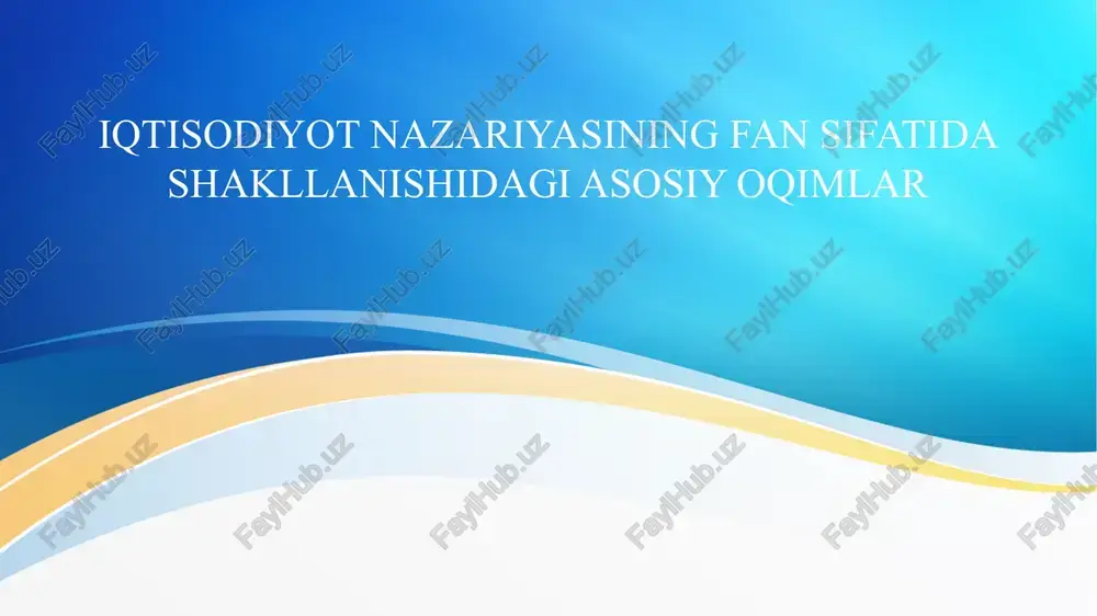iqtisodiyot nazariyasi — PPTX