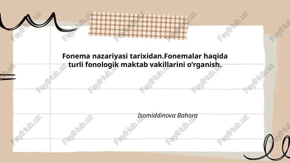 fonema nazariyasi tarixidan — PPTX